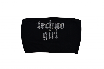 Techno Girl Cropped Tube Top